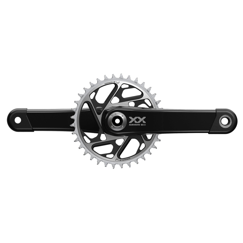 Sram Crankset Xxsl Eagle Q168 55Mm Chainline Dub Black 34T T-Type (Bb Not Included)  2023: Black 170Mm