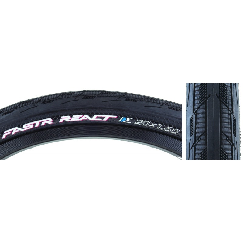Tioga FASTR REACT S-Spec Tire - 20 x 1.6 Clincher Folding Black 120tpi