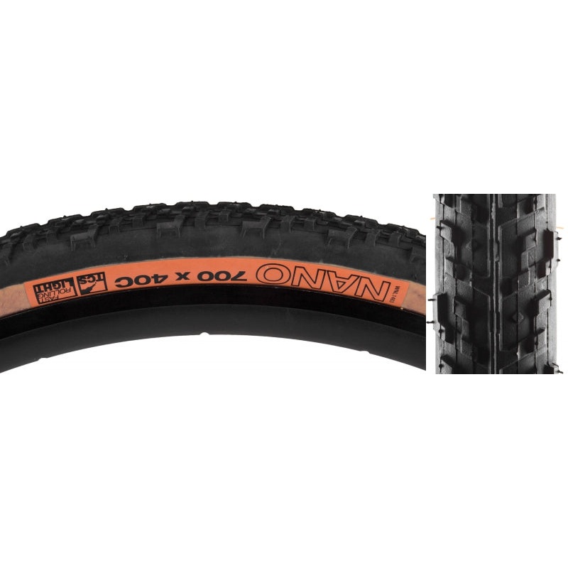 WTB Nano 40 Tire - 700 x 40 TCS Tubeless Folding BLK/Tan Light Fast Rolling