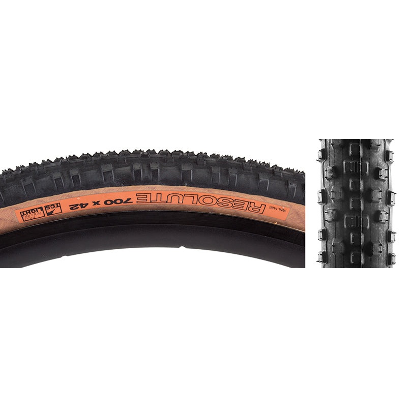 WTB Resolute Tire - 700 x 42 TCS Tubeless Folding BLK/Tan Light Fast Rolling