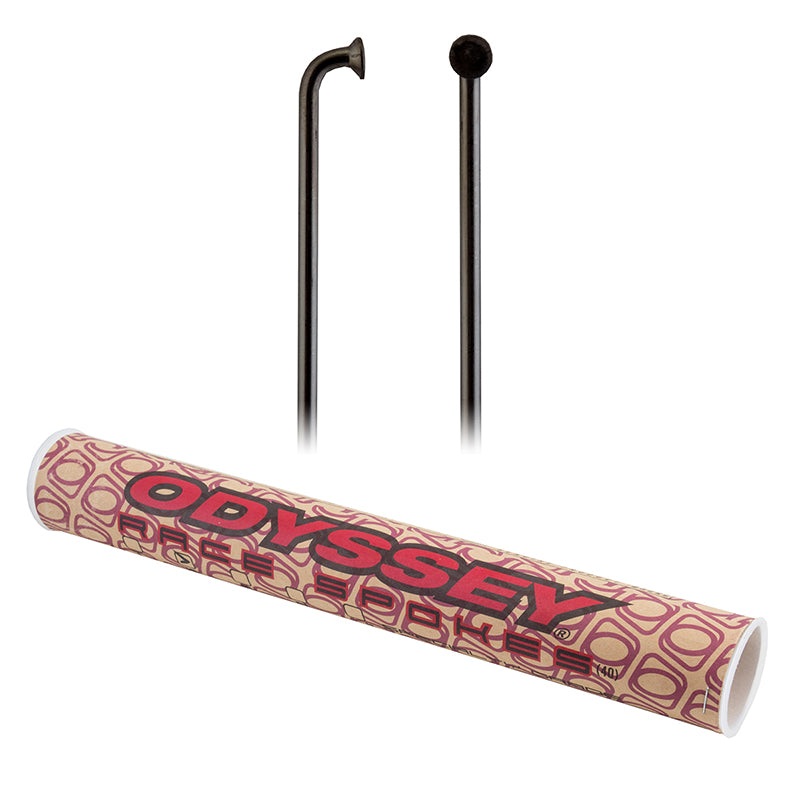Odyssey Double Butted Spokes J-Bend 2.0 (14G) 184mm Box of 40 Stainless Steel Black No