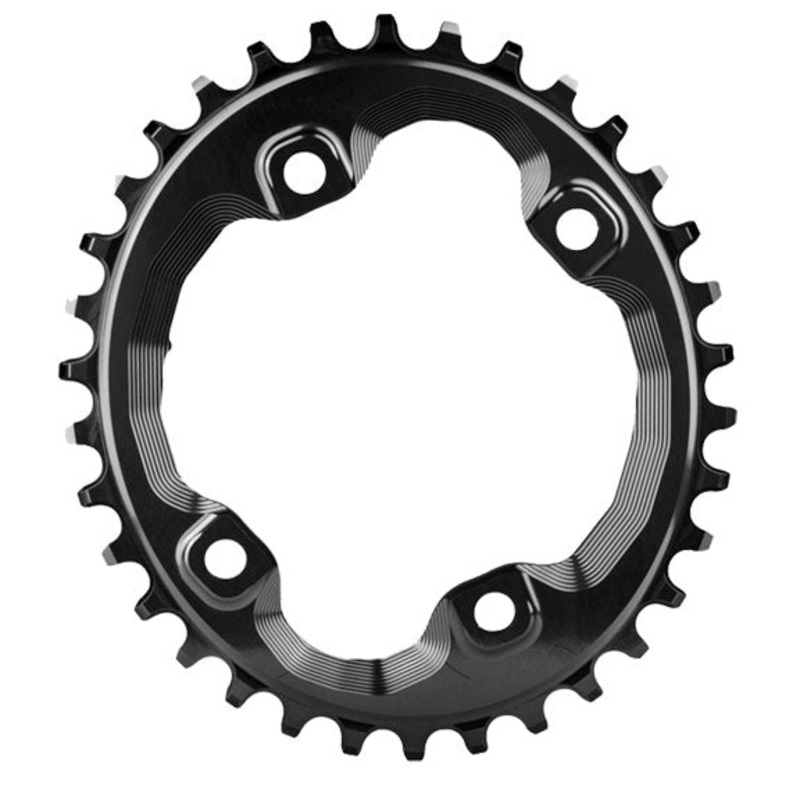 absoluteBLACK Oval 96 BCD Chainring Shimano XT M8000 - 30t 96 Shimano Asymmetric BCD 4-Bolt Narrow-Wide BLK